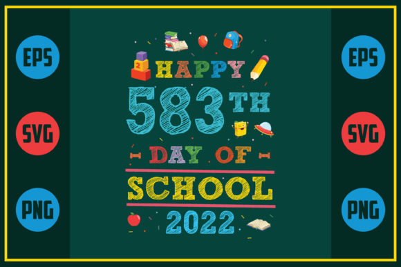 Celebrating 583 Days of School with Embroidery